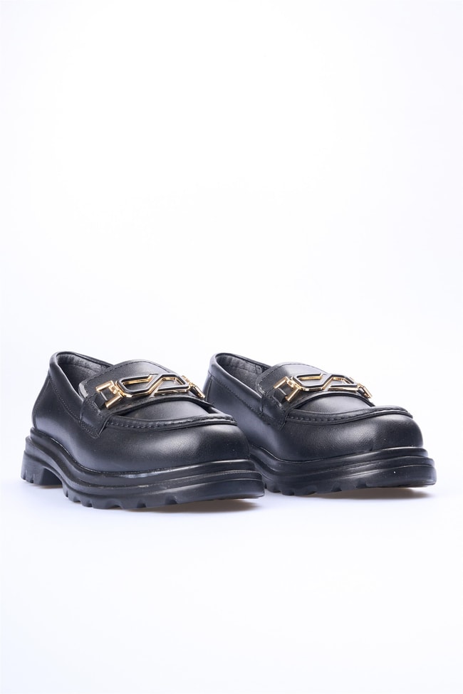 Swell Soft 19 506 Siyah Kadın Loafer Ayakkabı
