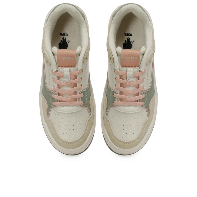 Us Polo A10203284512010 5F Tıana 5Pr Bej Kadın Havuz Taban Sneaker Ayakkabı