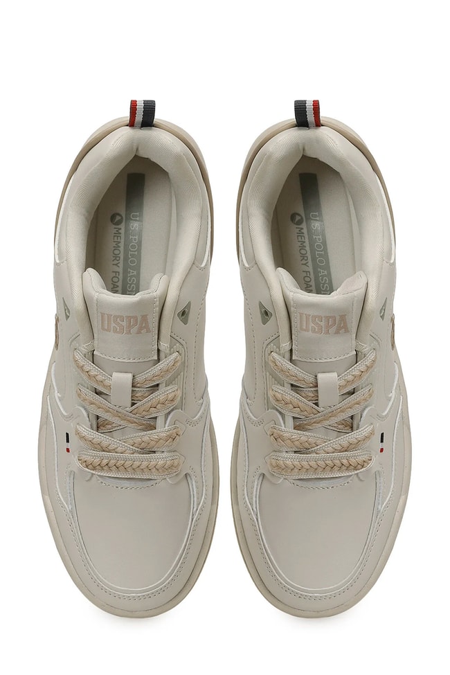 Us Polo A10215835612010 6P Zelda 6Fx Bej Kadın Havuz Taban Sneaker Ayakkabı