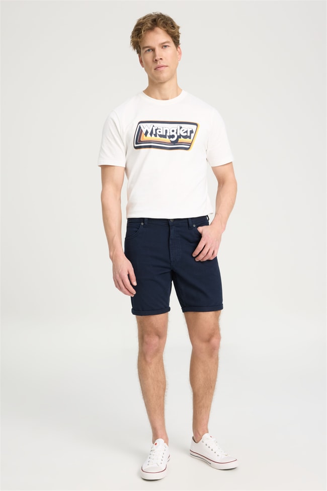 Wrangler W211205 Navy Erkek Slım Normal Bel 5 Cep Non Denım Sort