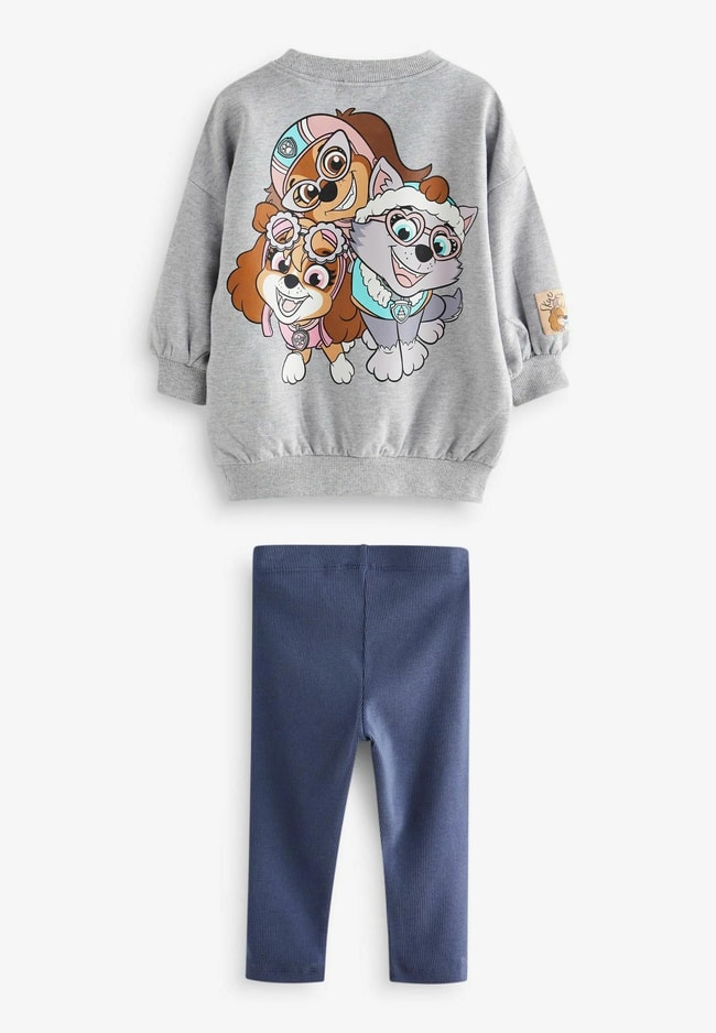 Paw Petrol Pamuklu Sweatshirt Tayt Set Alt-Üst Takım Kız Çocuk