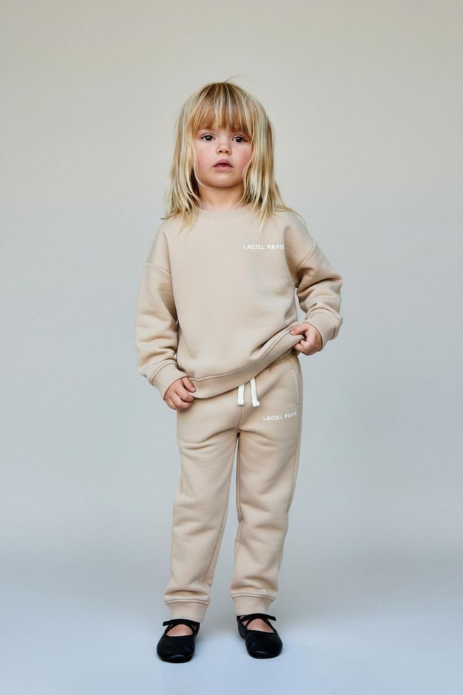 Kız Çocuk Pamuklu Oversize Sweatshirt Eşofman Alt Takım - Rahat ve Şık