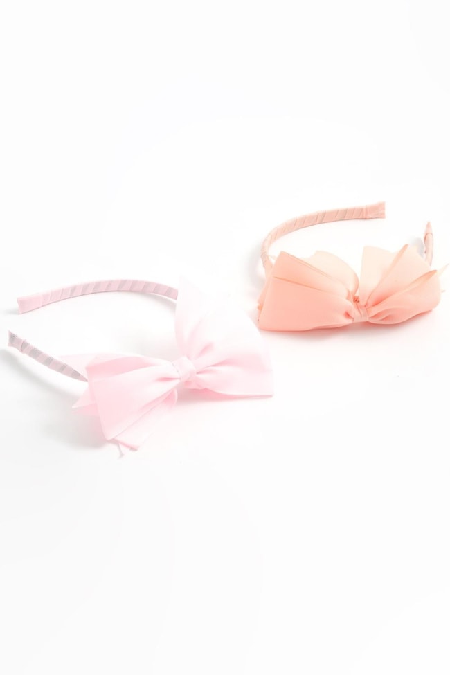 Kız Çocuk Fiyonklu 2'li Saç Taç Seti 