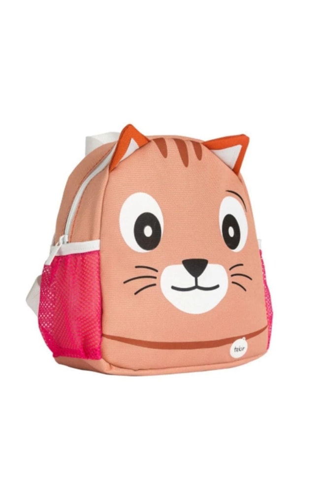 Çocuk Kedi Desenli Okul Kreş Sırt Çantası (1-5 Yaş)