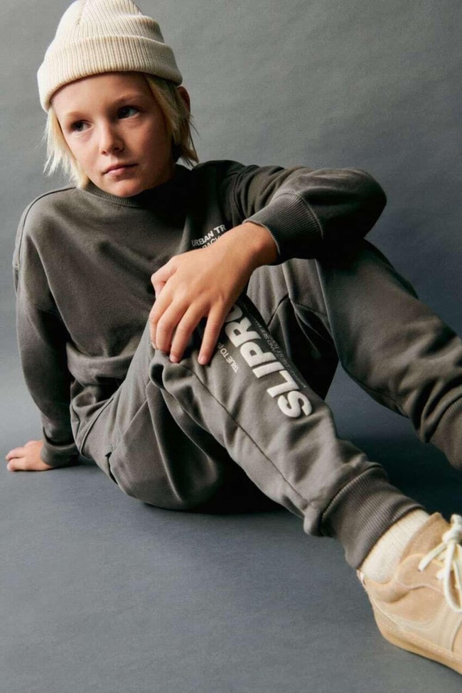 URBAN TRIP SLOGANLI PAMUKLU SWEATSHIRT VE PANTOLON TAKIM