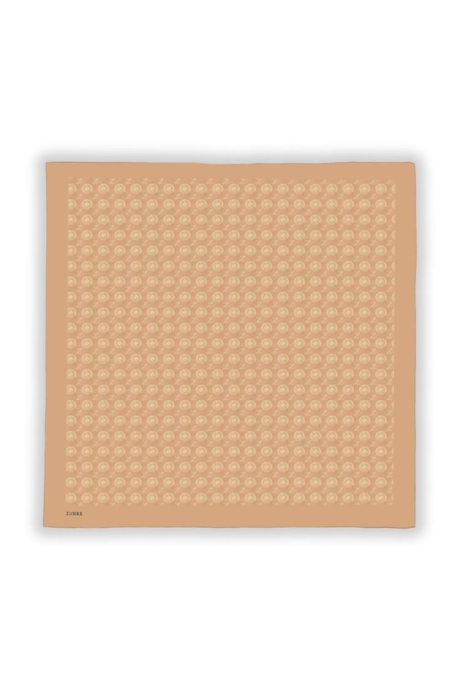 Bej Z Monogram Eşarp 0083