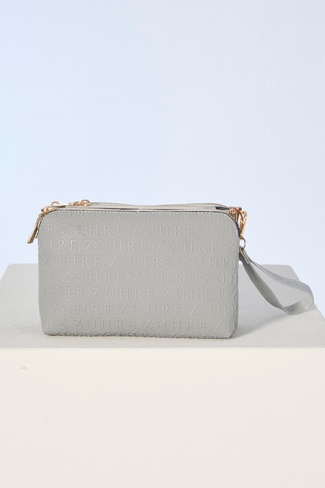 Monogram Desenli Gri El Çanta ZH0033