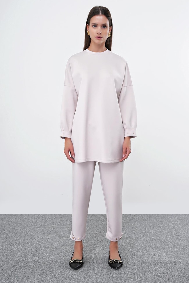 Bej Oversize Rahat Takım TK-1370