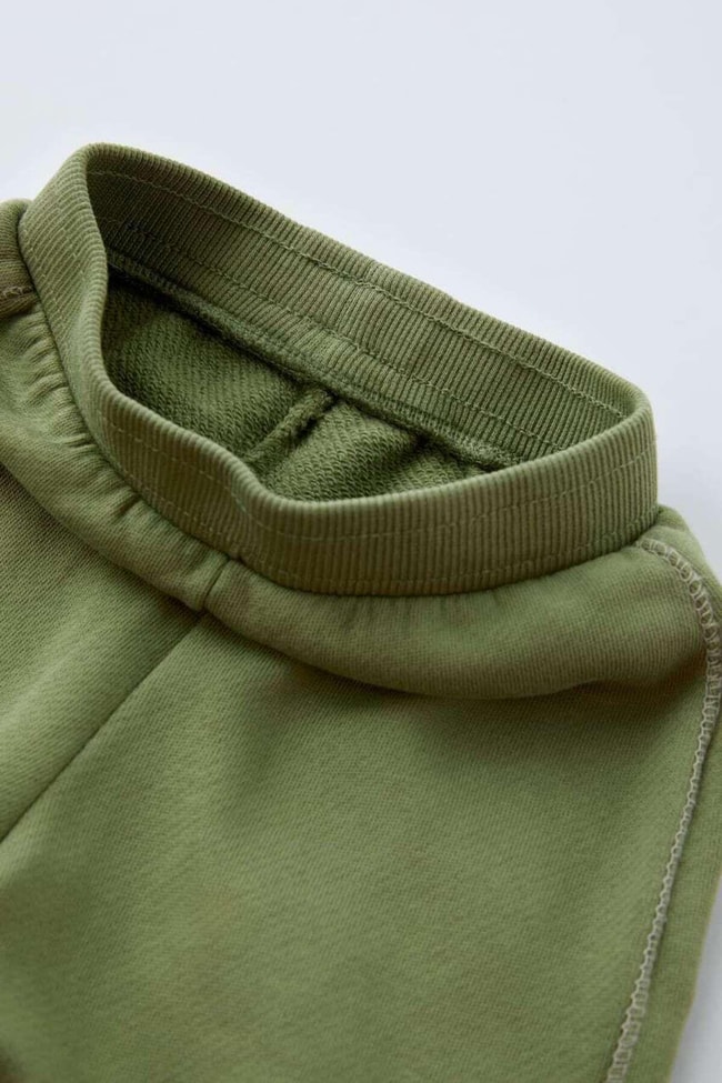 Çocuk Yeşil Kapüşonlu Pamuklu Sweatshirt Jogger Eşofman Takım