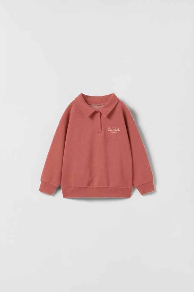 Erkek Çocuk Kışlık Polo Yaka Pamuklu Sweatshirt Eşofman Alt-Üst Takım