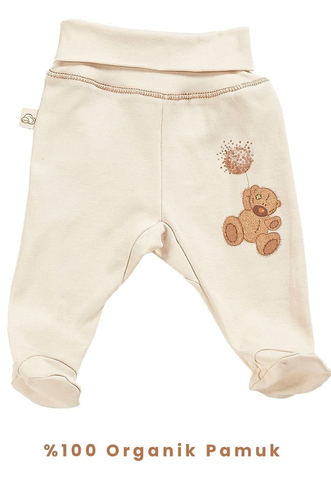 Fluffy Bear Unisex 10 Parça Hastane Çıkışı Takımı Organik Pamuk Yenidoğan Set