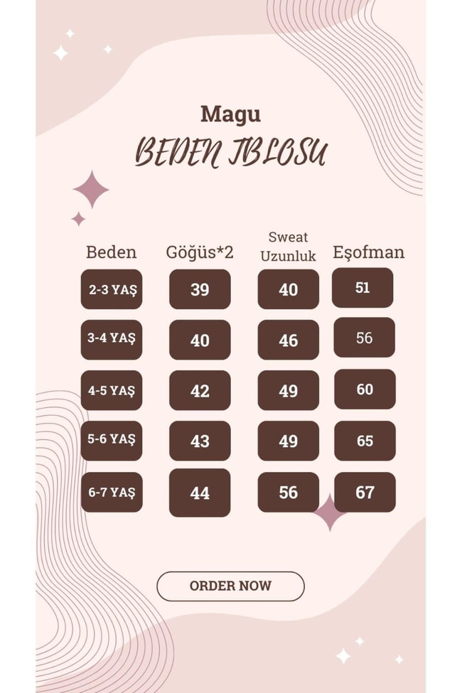 Kız Çocuk Beyaz Desenli Sweatshirt İspanyol Paça Tayt Alt-üst Takım