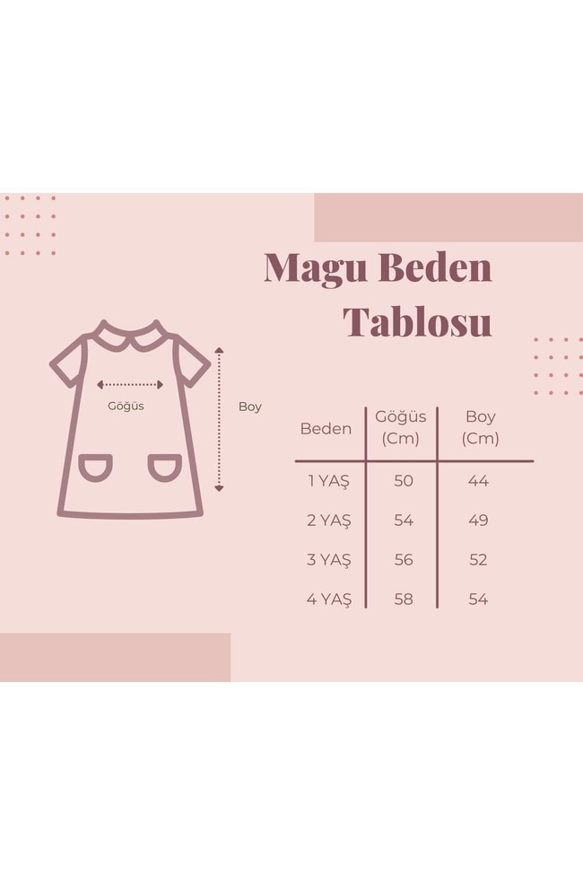 Kız Çocuk Limon Desenli Bebe Yaka Pamuklu Astarlı Elbise