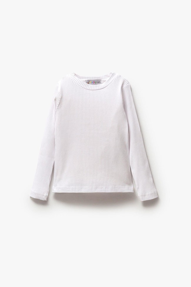 Kız Çocuk Pamuklu Kışlık Uzun Kollu Basic Body Sweatshirt