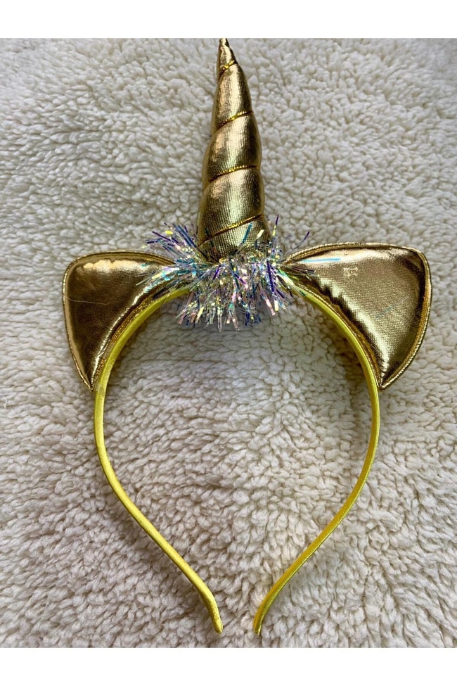 Kız Çocuk Unicorn Taç Toka