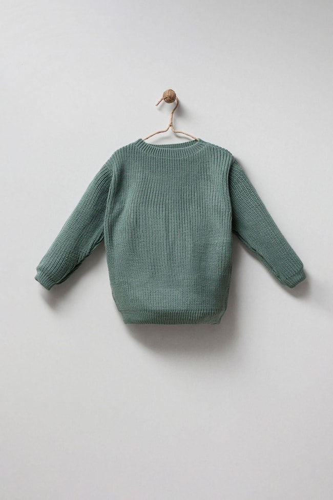 Unisex Triko Yuvarlak Yaka Kazak