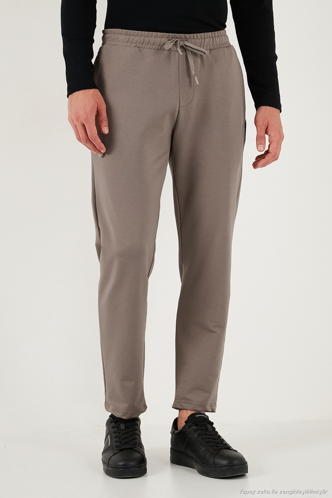 Regular Fit Normal Bel Düz Paça Erkek Eşofman Altı 5908050 TOPRAK
