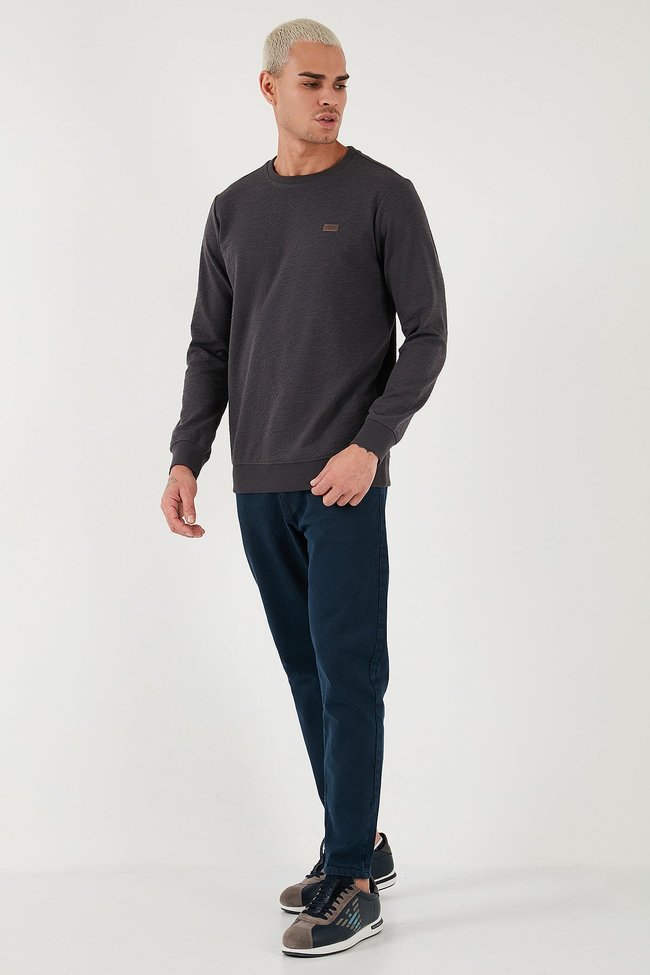 Streç Pamuklu Slim Fit Normal Bel Boru Paça Jeans Erkek Kot Pantolon 15900S31MILANO LACİVERT