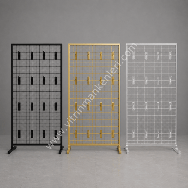AYAKLI TEL PANO 80X100 CM GOLD RENK 4X4 SIK TELLİ 20 ADET 15 CM KANCA DAHİL