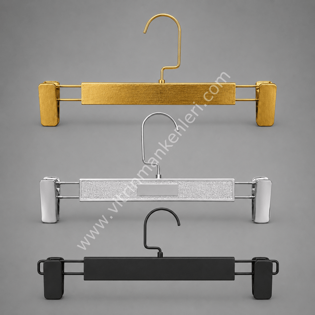 Etek Pantolon Askısı Siyah/Gold/Krom