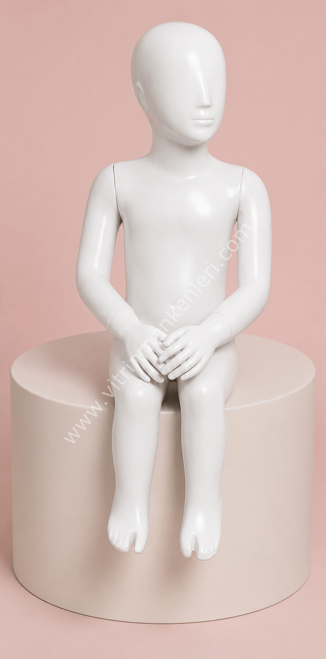 OTURAN ÇOCUK VİTRİN BOY MANKEN