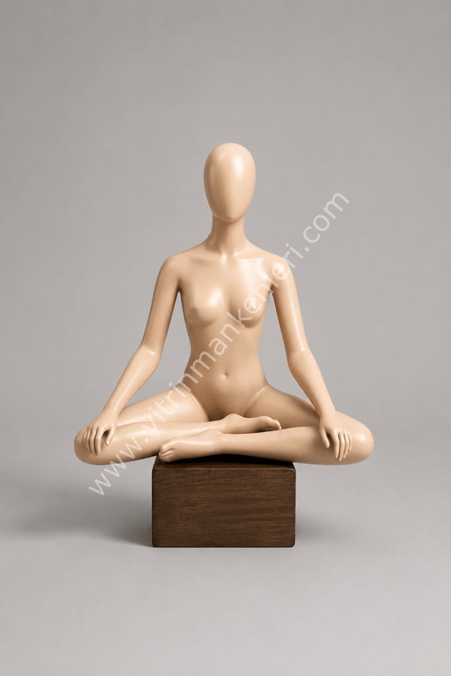 POLYESTER YOGA BAYAN SPORCU BOY MANKENİ