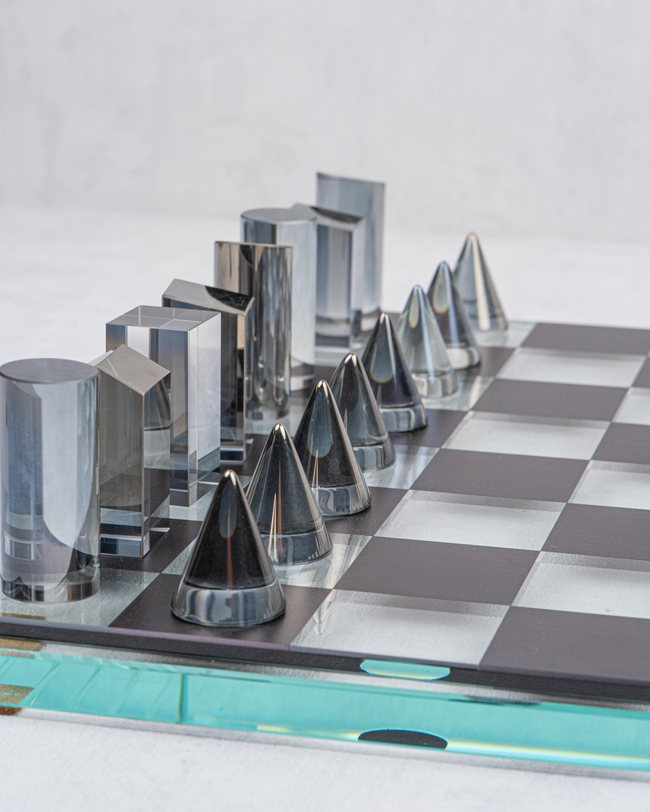 Dekuva33 PARÇA DEKORATİF KRİSTAL SATRANÇ SETİINVEE HOME BJ0379-2