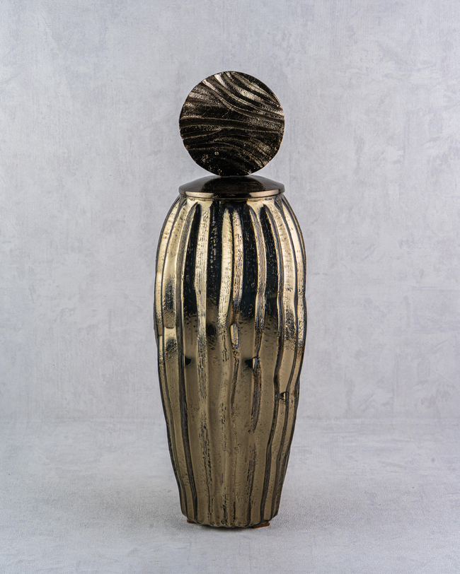 DekuvaAGED BRASS MEDIUM VASE BOTTLELAMEDORE 1PNC-52351AB