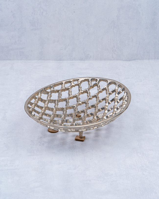 DekuvaALMEDA BRASS DEKORATİF İKİLİ TABAKGÜVEN STR-21