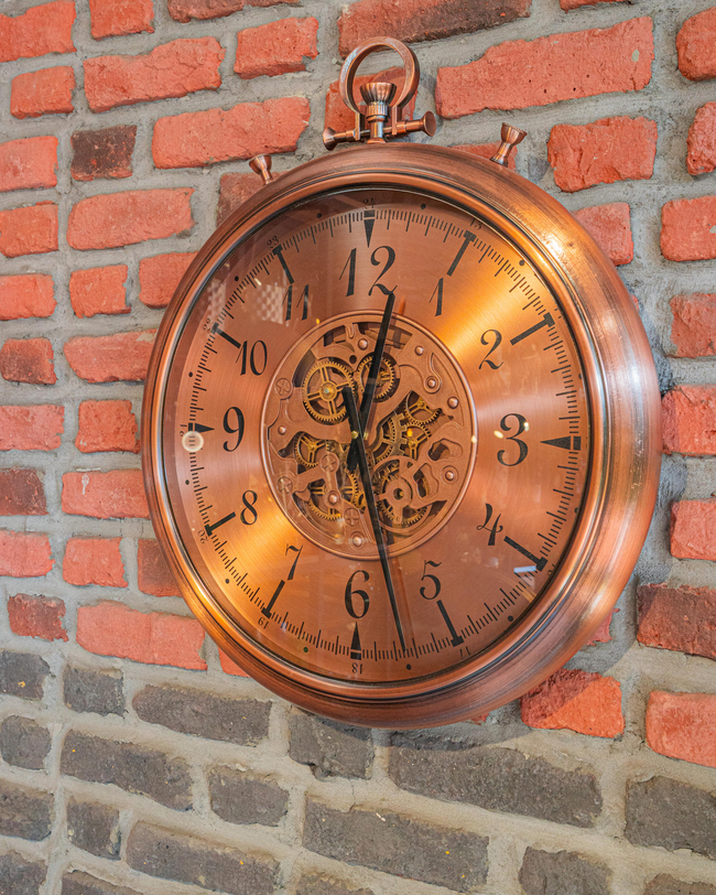 DekuvaBRONZ DUVAR SAATİ 52*61CMSEMBOL AKSESUAR TIME-205