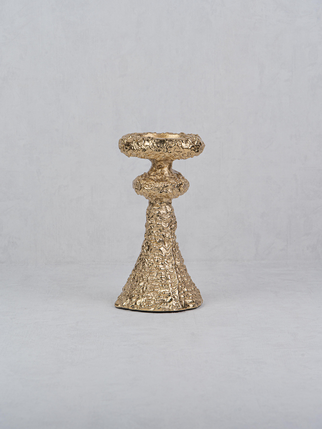 DekuvaCASTED GOLD SMALL PILLAR HOLDERLAMEDOR 1PRG-25228G