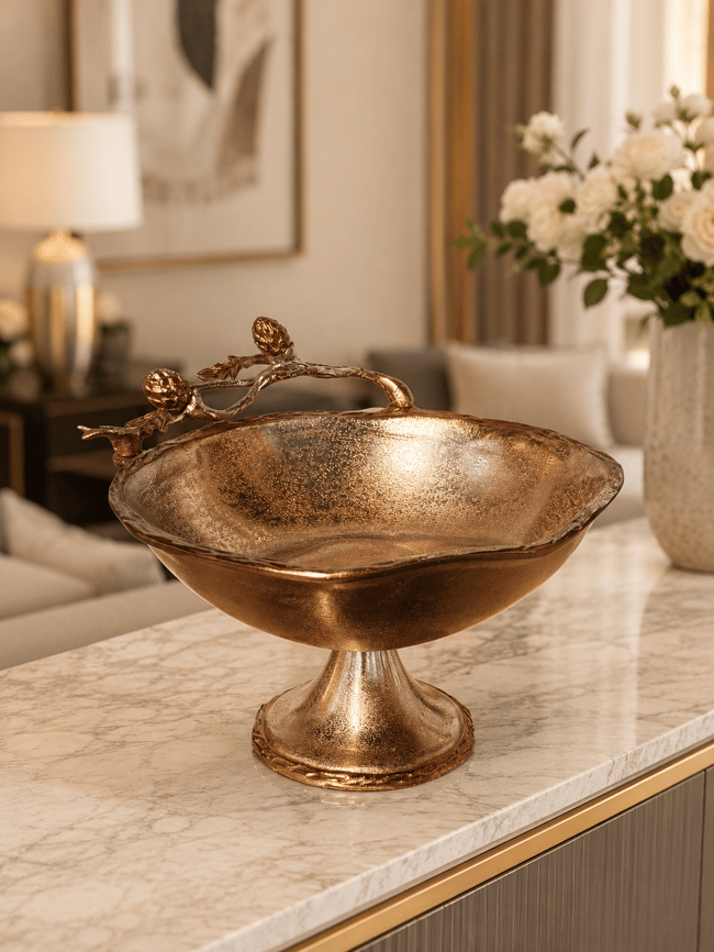 DekuvaDekuva Invee Home Uzun Yuvarlak Kase Dekoratif Salon Aksesuarıroyal-13