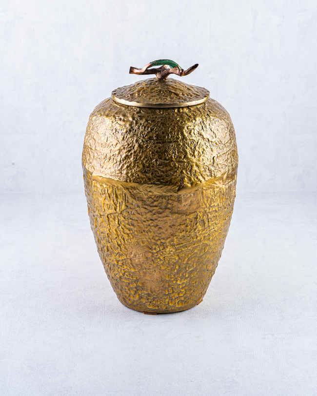 DekuvaDÖKÜM ALÜMİNYUM GOLD ESKİTME KAPAKLI KÜPINVEE HOME NATUREL-26