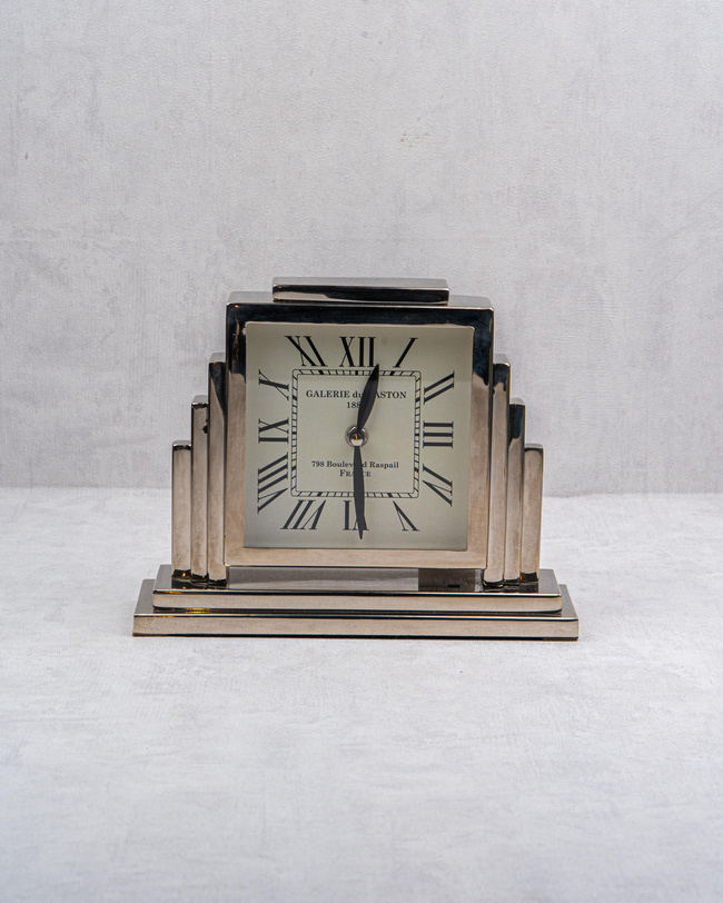 DekuvaGÜMÜŞ MASA SAATİBY SEZER CLOCK-3501