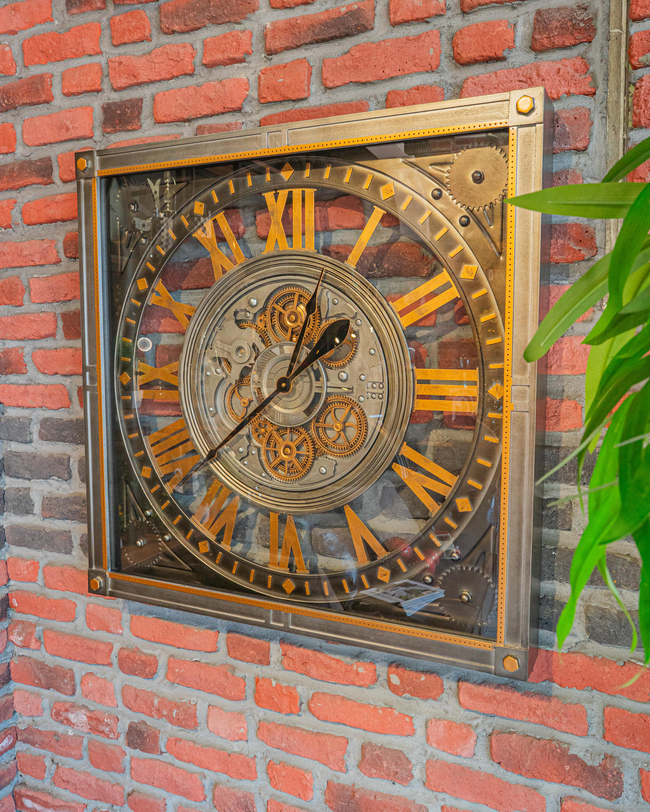 DekuvaİRON DUVAR SAATİ 80*80CMSEMBOL AKSESUAR TIME-222