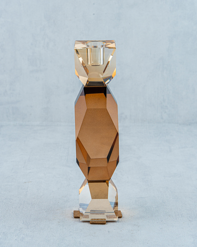 DekuvaKRİSTAL KAHVERENGİ ŞAMDANMİKASA MOOR P214.109933