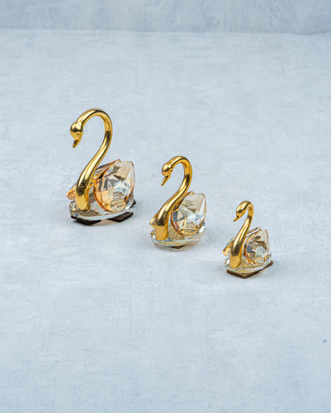DekuvaKRİSTAL KUĞU SETYİĞİT AKSESUAR 4070 BAL