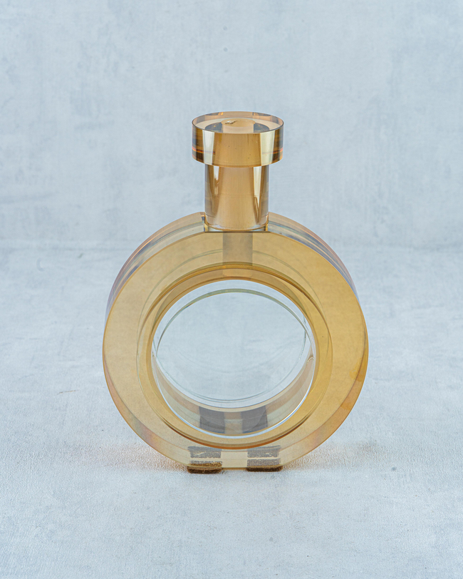 DekuvaKRİSTAL VAZO AMBER KÜÇÜK BOYAYDINEV 81481