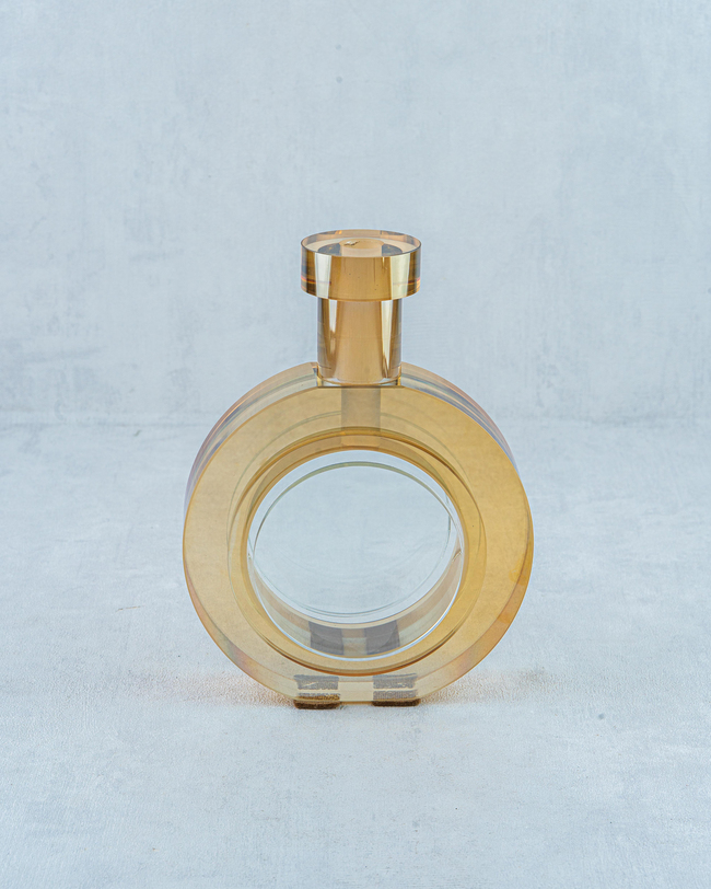 DekuvaKRİSTAL VAZO AMBER KÜÇÜK BOYAYDINEV 81481