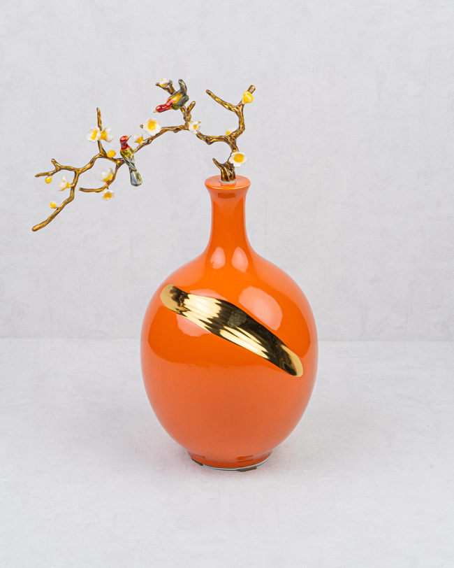 DekuvaORANGE SPRAY VAZO DEKOR 28SEMBOL FİGURE ART-002