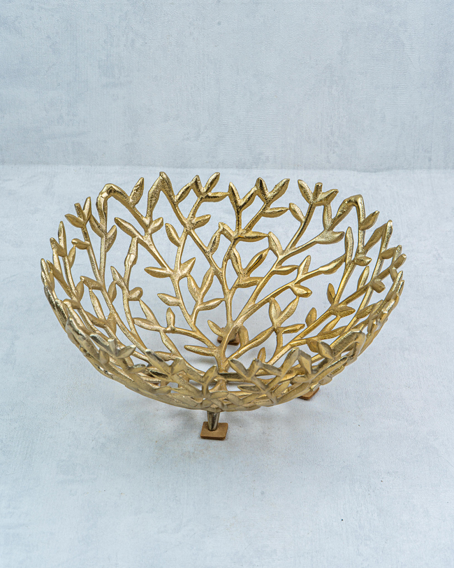 DekuvaPEACOCK BRASS DEKORATİF İKİLİ TABAKGÜVEN STR-02