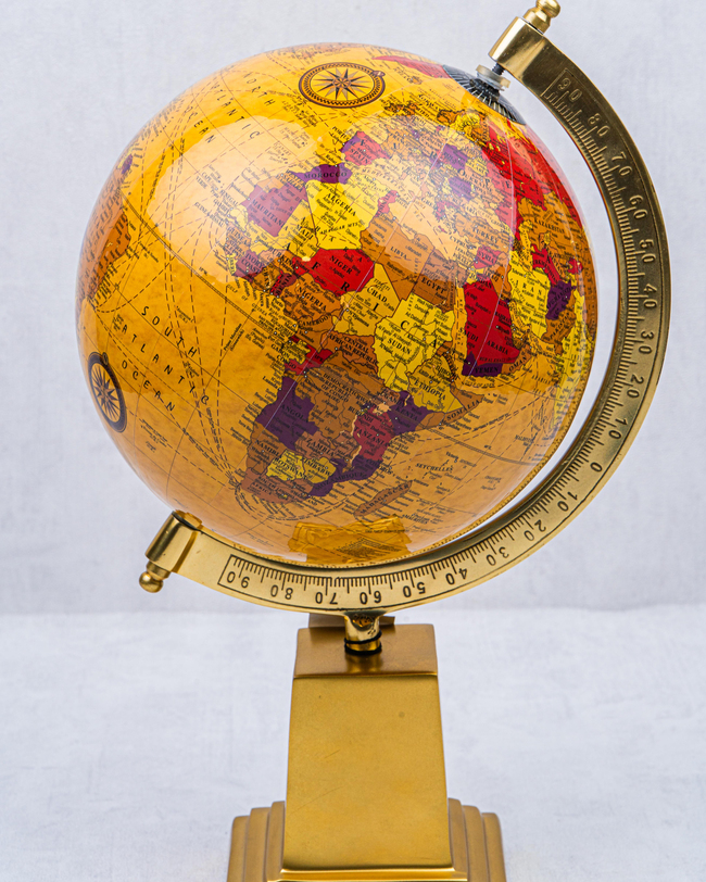 DekuvaPİRİNÇ DÜNYA KÜRE SARI GOLDMONDECOR ZBL1036
