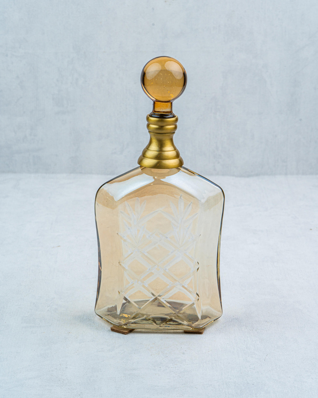 DekuvaRECTANGULAR GOLD LUSTER BOTTLELAMEDORE 1PRO-13405GO