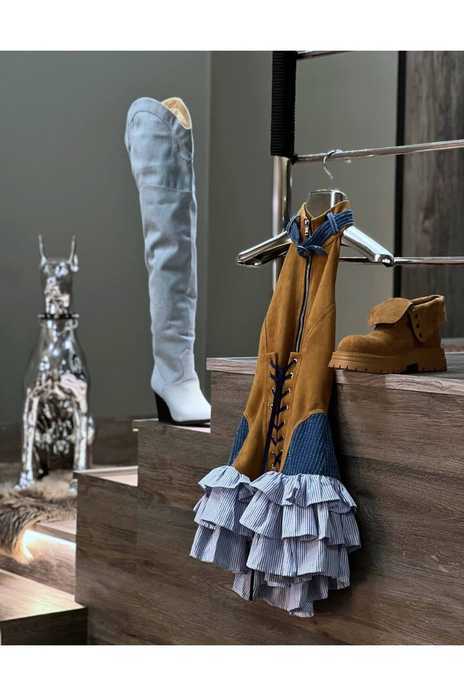 Kadın Cherokee Süet ve Jessica Kumaş Premium Elbise