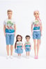 Aile Oyuncak Bebek Seti Qz666a