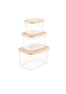 Freshlife Classy Dikdörtgen Saklama 3 Lü (0,6+1,2+2,3 Lt) D-429 03