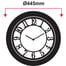 Galaxy Duvar Saati Pre.Gold Met. M-1963-A