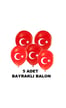 Kırtasiye Seti (5 Adet Bayraklı Balon Boyama Kitabı - 12 li Pastel Boya - 12 li Suluboya - Silgi)