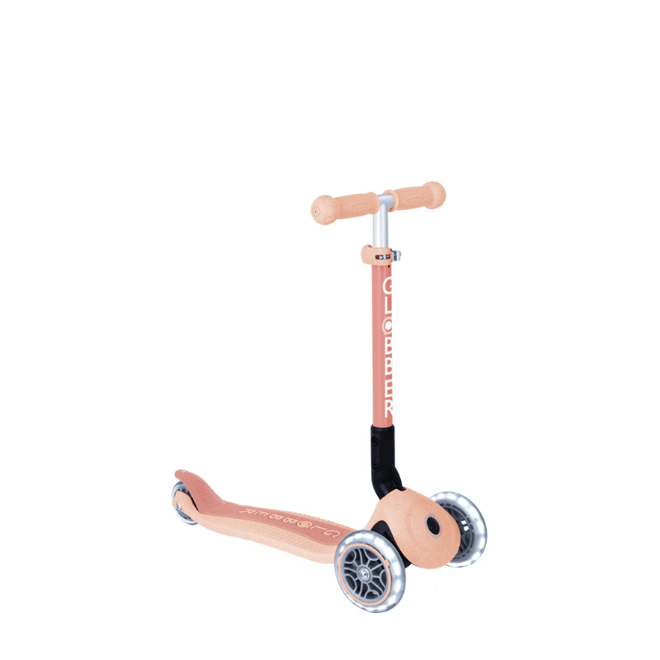 ArtaGlobber Junior Ecologic Katlanabilir Işıklı Scooter - Peach