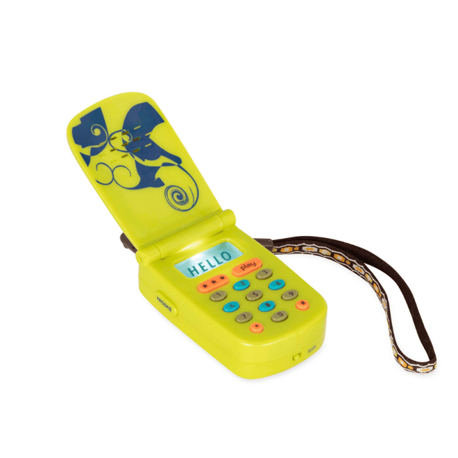 B.Toys Hellophone Ses Kayıtlı, Müzikli Telefon - Yeşil